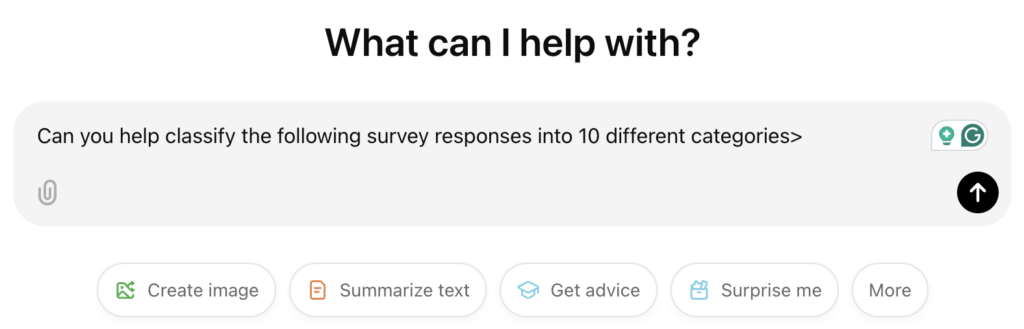 Image of ChatGPT for market research prompt