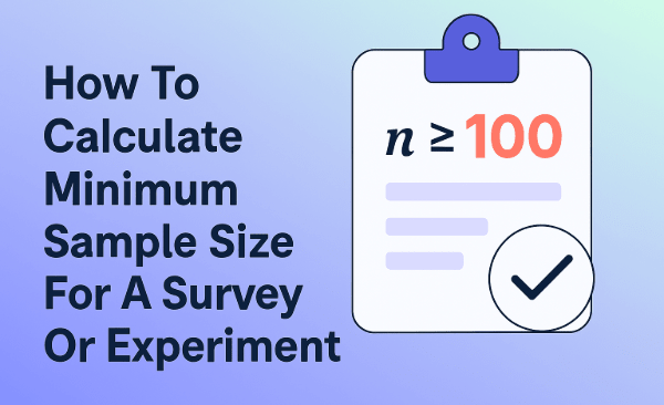 how to calculate minimum sample size