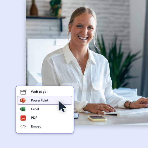 Illustration of Displayr Scattor plot export options